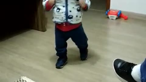 Child Runs Into Wall With a Bucket on His Head