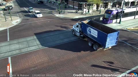 Light Rail in AZ Smashes Into Garbage Truck, Injuring Three