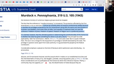 Murdock v. Pennsylvania (rights vs privledges)