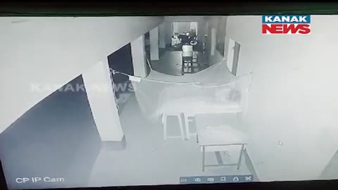 Elephant attak school security capture CCTV