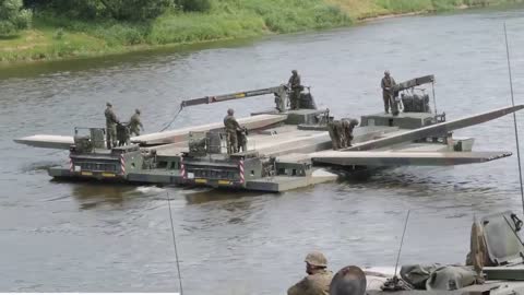 NATO Troops Demonstrate • Bridge Building • Combat Readiness