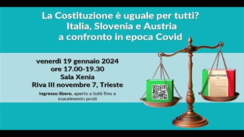 Convegno: La Costituzione è uguale per tutti? Italia, Slovenia e Austria a confronto in epoca Covid