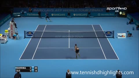 Stanislas Wawrinka vs Marin Cilic - ATP World Tour Finals 2014 Group A