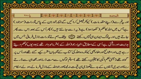 Quran Para 06, Just-Only Urdu Translation HD... Fateh Muhammad Jalandhri