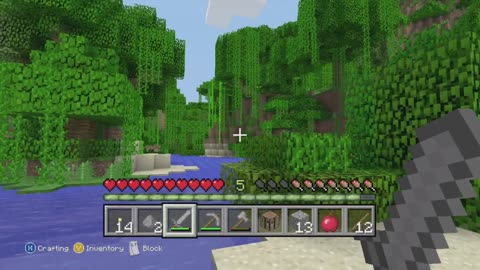 Minecraft xbox360 Gameplay Building a treehouse