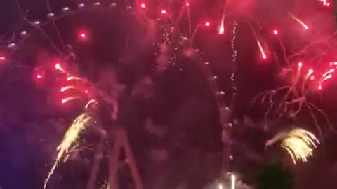 Fireworks show in Dubai 2021