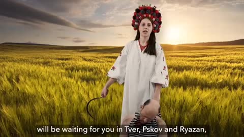 Publicité Ukrainienne russophobe et incitant a la haine