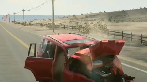 Car simulator accident