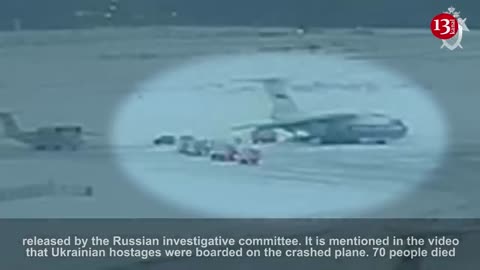 Russia releases footage of Il-76 military cargo plane’s crash site in Belgorod