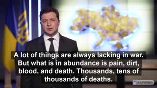 WATCH: Ukraine President Vows to Fight, Appeals to the Russian People