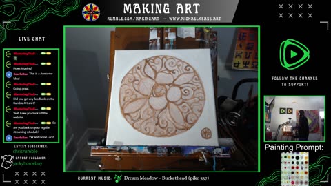 Live Painting - Making Art 1-24-24 - Art Groove