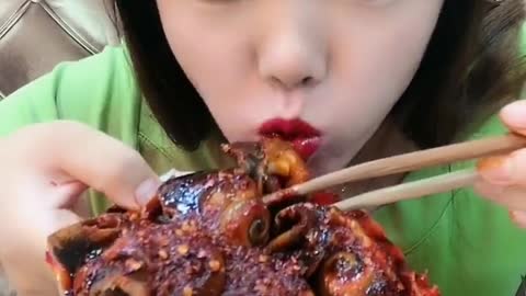 ASMR eating Spicy Seafood 🔥🔥🔥