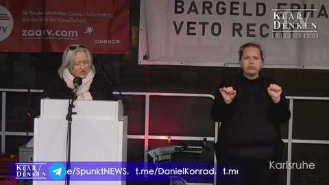 Vollständige Rede Beate Bahner in Karlsruhe-Demo 10.12.2023@Beate Bahner🙈