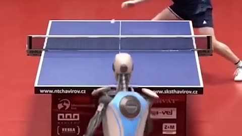 Ai robots taking over ping pong 👀