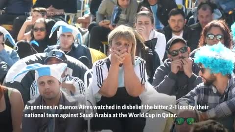 Argentines watch loss to Saudi Arabia in shock (1)