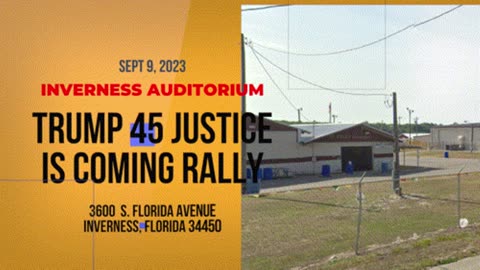 Trump 45 Justice is coming rally September 9, 2023