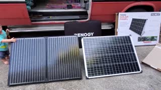 Harbor Freight Thunderbolt vs Renogy portable solar panels