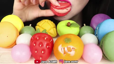 Fruit Bean Cake Mukbang