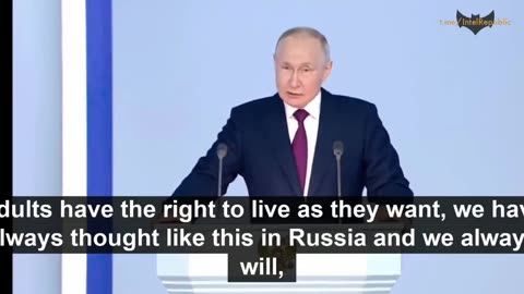 President Putin’s speech today where he calls out the West’s normalization of pedophilia