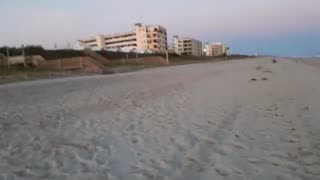 Walking along the beach in Salter Path, NC