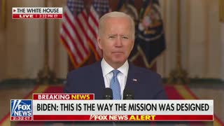 Biden Claims His Administration Was Prepared For Afghan Gov't To Fall As Quickly As It Did