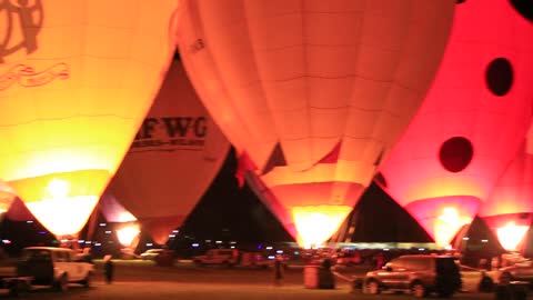 Hot air balloon night glow, Strathalbyn, South Australia