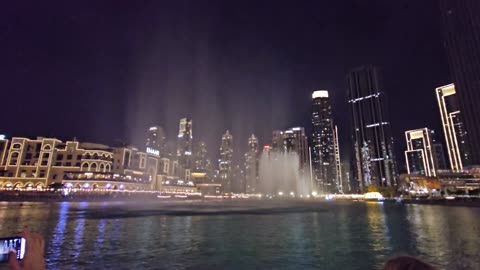 Amazing Fountains show at Dubai Mall and Burj Khalifa