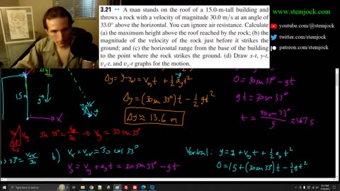 Physics - Projectile Motion - Practice Problem 4