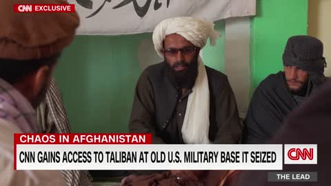 Reporters enter us base captured by Taliban