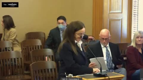 Maria Zack's Earth Shattering Testimony - Kansas Senate Hearing