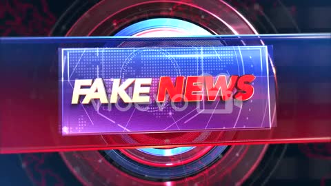 Animation text Fake News and news intro graphics