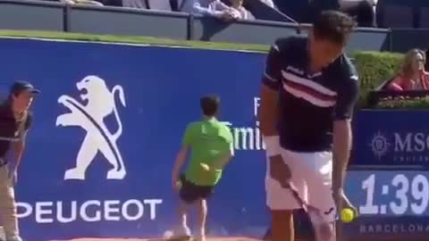 Little tennis player
