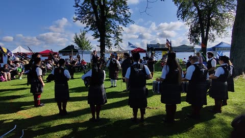 96th Highlanders Pipes & Drums at Jamestown Regional Celtic Festival - 2