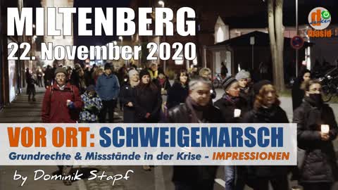 VOR ORT: Schweigemarsch Miltenberg 22.11.2020 - Gegen Missstände - Impressionen