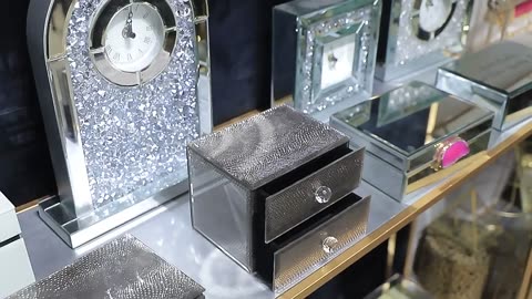 Hot Product Decor Glass Cajas Para Joyas Luxurious Mirror Jewelry Box