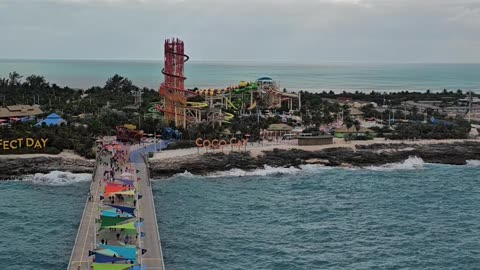 Royal carribean provate island from balcony