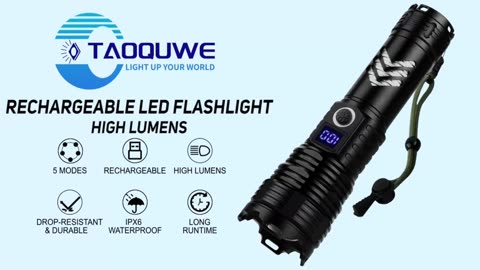 Mini Flashlight 2550 Lumens,Small Powerful Flashlight 5 Light Modes Bundle with Powerful Tactical