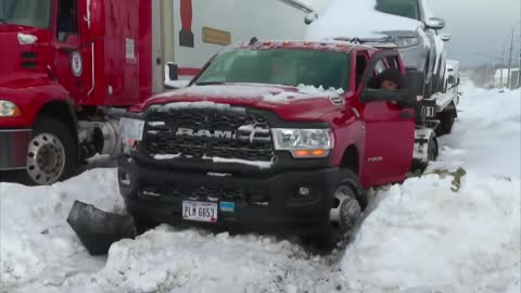 Lake effect snow hammers western New York