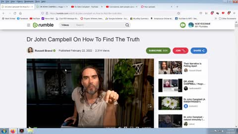 Russell Brand promoting scumbag Dr. John Campbell