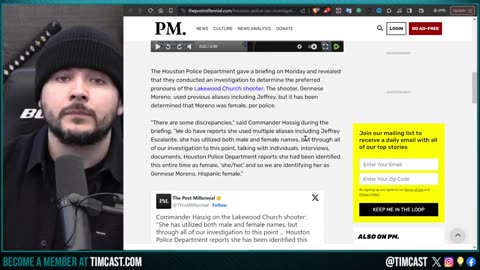 Timcast-Police ROASTED For Launching Investigation To Determine Trans Shooters Pronouns