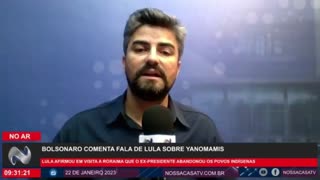 Bolsonaro comenta fala de Lula sobre Yanomamis