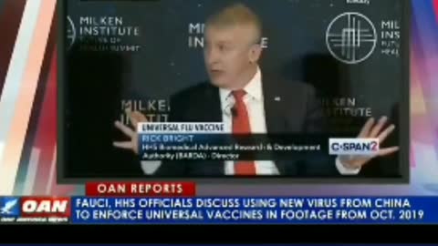 Fauci and HHS officials discussed using virus from China to enforce universal vaccines