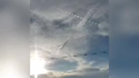Our sky made with chemtrails