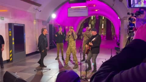 U2 and Bono's Suprise Concert in Ukranian Bomb Shelter