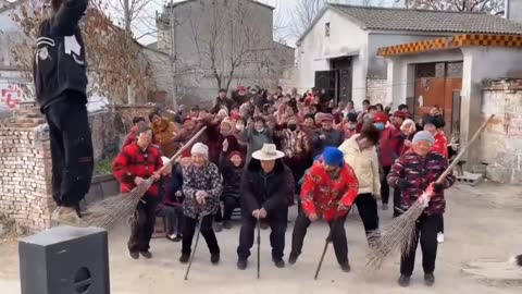 Viral Video: Grandma's Disco Dancing in Rural China🤣😅😃