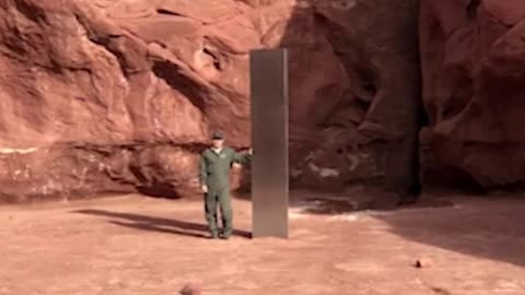 MYSTERIOUS metallic MONOLITH (3 METERS TALL) in remote part of UTAH?!?!?! #Disclosure 👉👉👉 Follow me