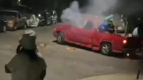 Guy Throws A Stick of Dynamite Into Someone's Car
