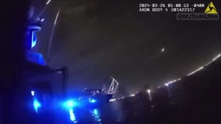 Baltimore Bridge Collapse: DNR Bodycam Footage Shows the Reaction of DNR Officer