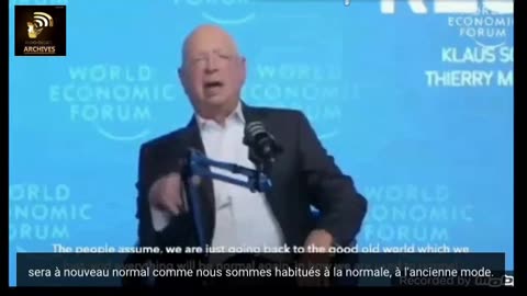 ▶ EXTRAIT-RQ + LIENS parus (1er Oct 23) : KLAUS SCHWAB - No return to the old normal (FR)