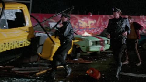 Car Chase in Dead End Drive-In - 1986